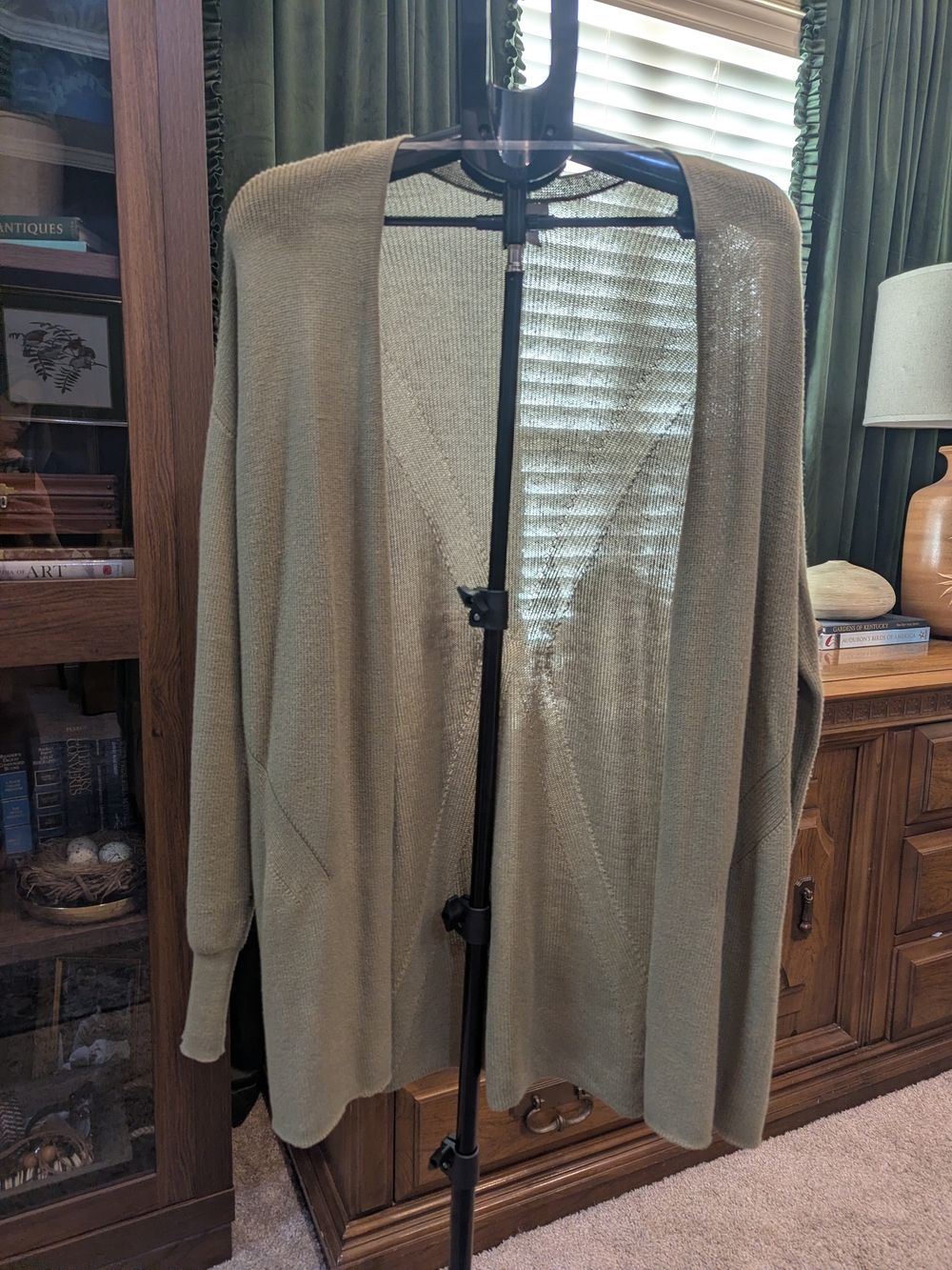 a new day Open-Front Cardigan Sweater - Olive Green